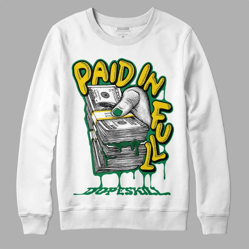 Green Collection DopeSkill Sweatshirt Paid In Full Graphic sold by DopeSkill