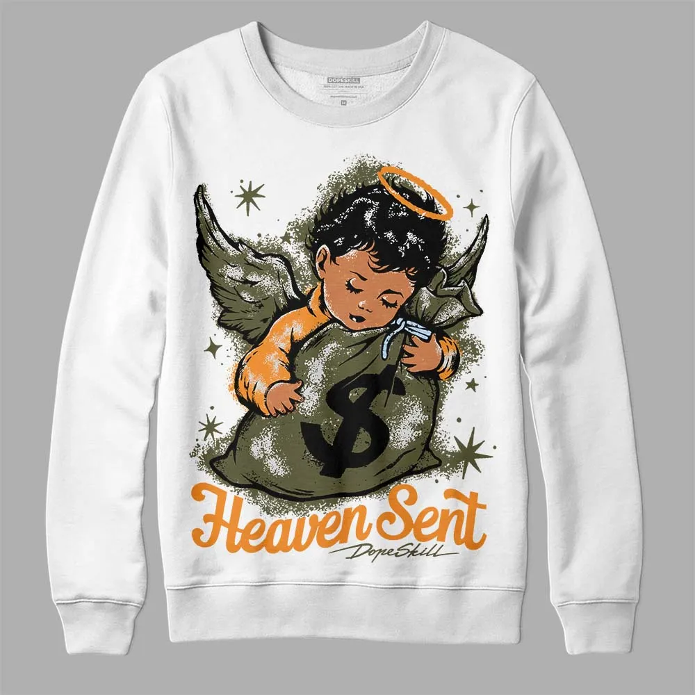 Olive 5s DopeSkill Sweatshirt Heaven Sent Graphic sold by DopeSkill