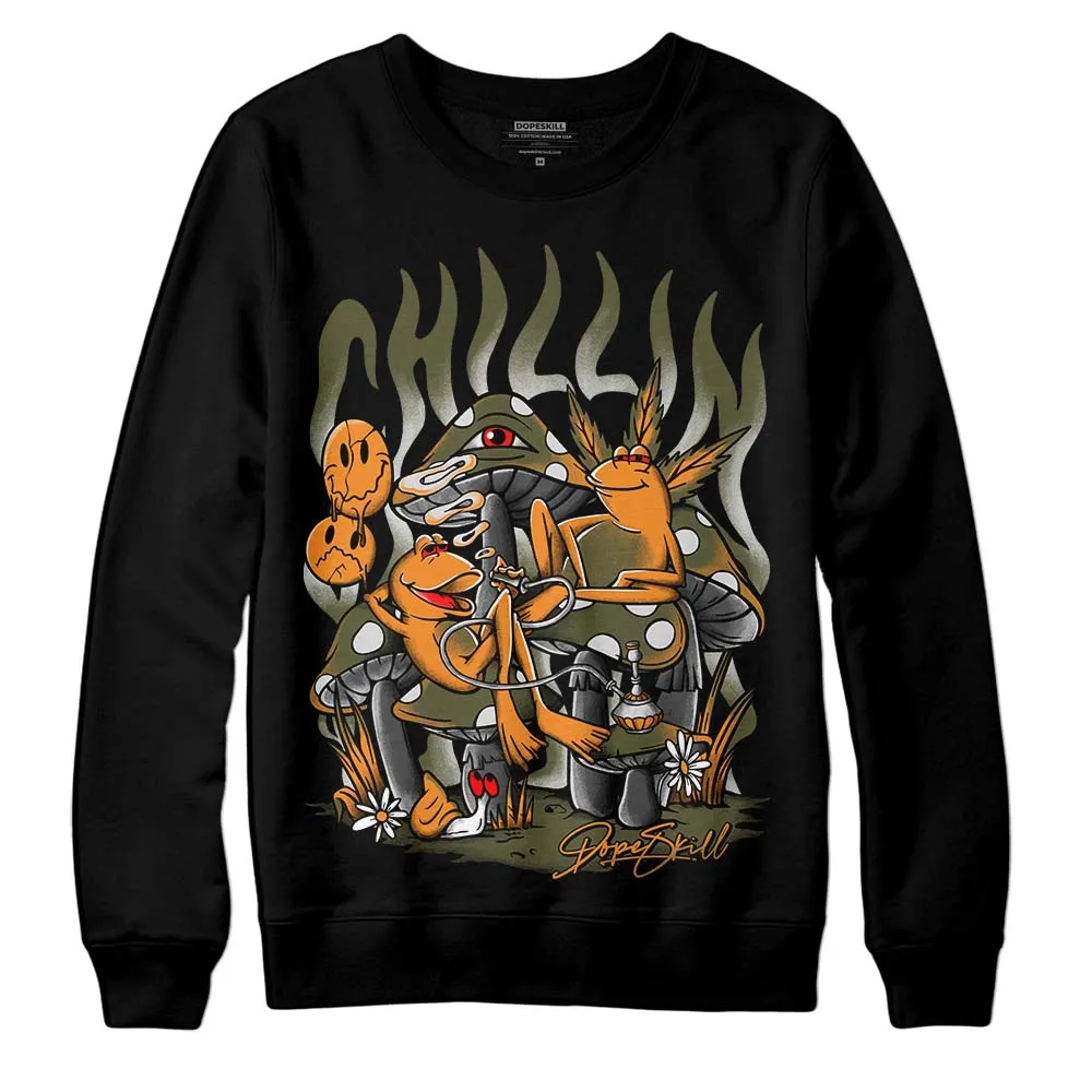 Olive 5s DopeSkill Sweatshirt Chillin Graphic sold by DopeSkill product image thumbnail 2