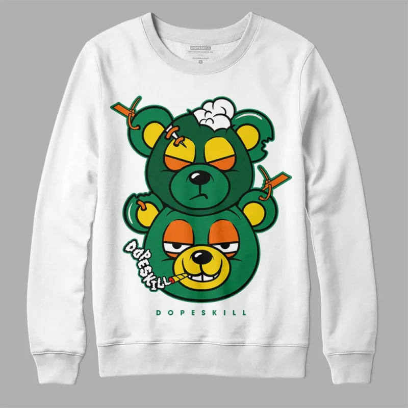 Green Collection DopeSkill Sweatshirt New Double Bear Graphic sold by DopeSkill