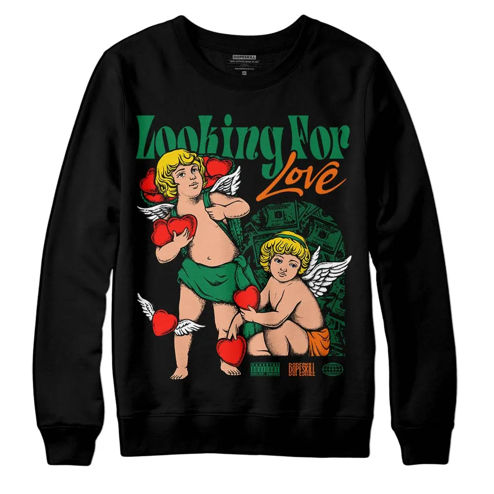 Green Collection DopeSkill Sweatshirt Looking For Love Graphic sold by DopeSkill product image thumbnail 2