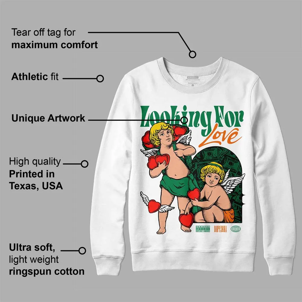 Green Collection DopeSkill Sweatshirt Looking For Love Graphic sold by DopeSkill product image thumbnail 3