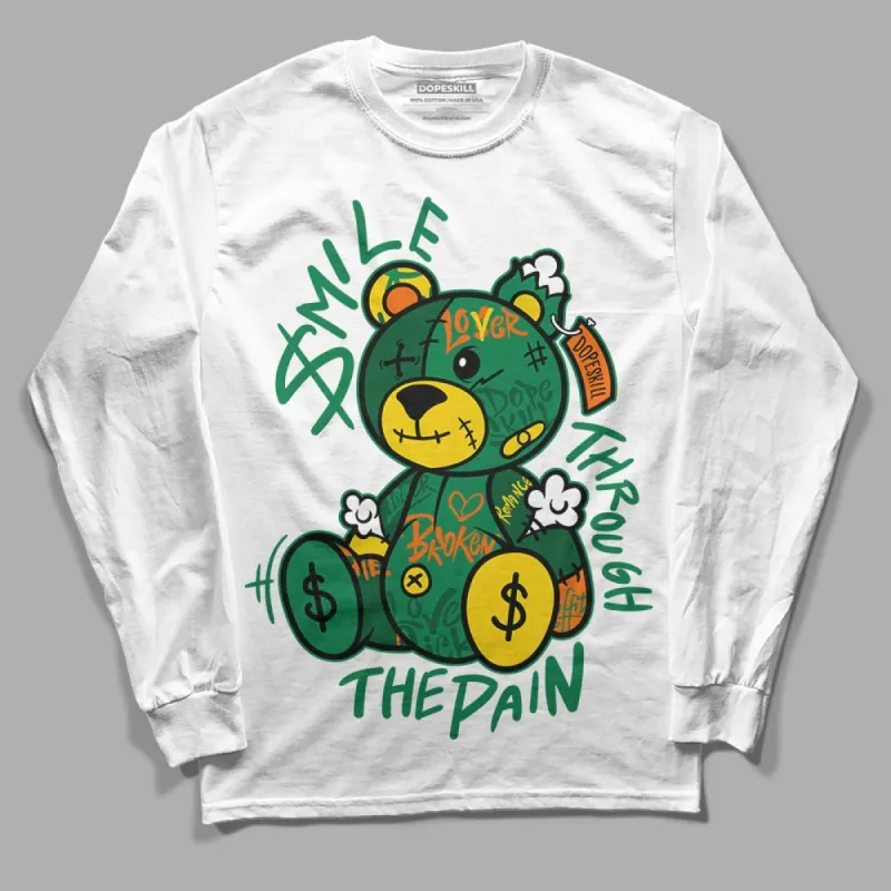 Green Collection DopeSkill Long Sleeve T-Shirt Smile Through The Pain Graphic sold by DopeSkill