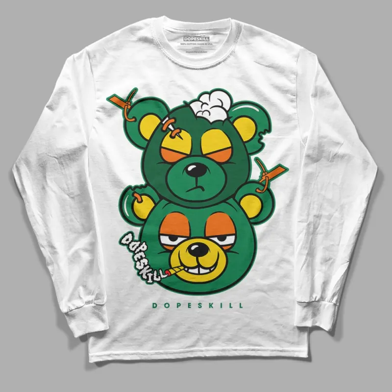 Green Collection DopeSkill Long Sleeve T-Shirt New Double Bear Graphic sold by DopeSkill