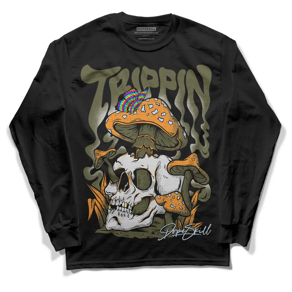Olive 5s DopeSkill Long Sleeve T-Shirt Trippin Graphic sold by DopeSkill product image thumbnail 2