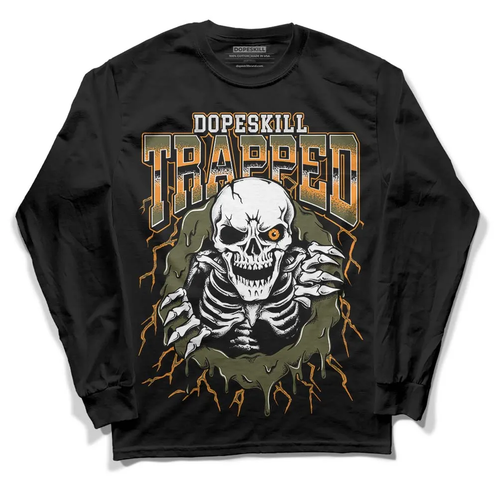 Olive 5s DopeSkill Long Sleeve T-Shirt Trapped Halloween Graphic sold by DopeSkill product image thumbnail 2