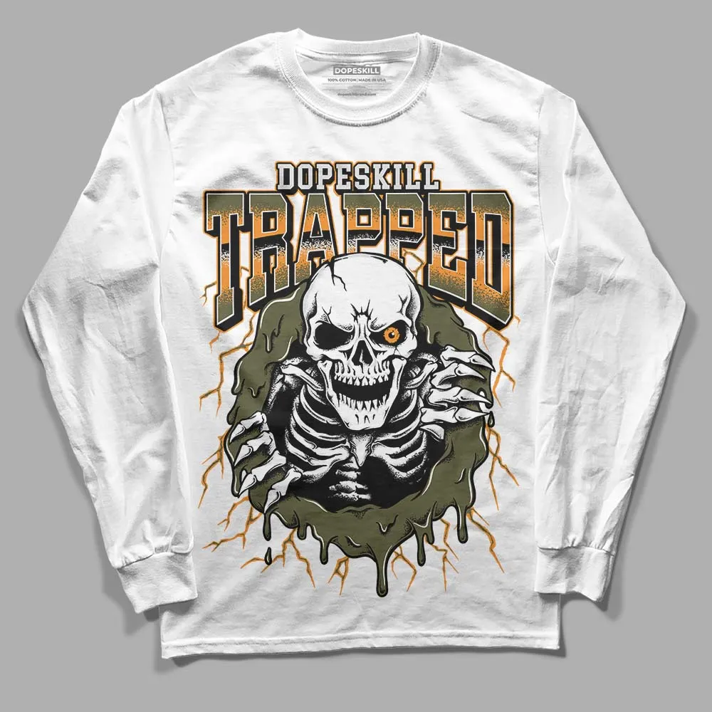 Olive 5s DopeSkill Long Sleeve T-Shirt Trapped Halloween Graphic sold by DopeSkill