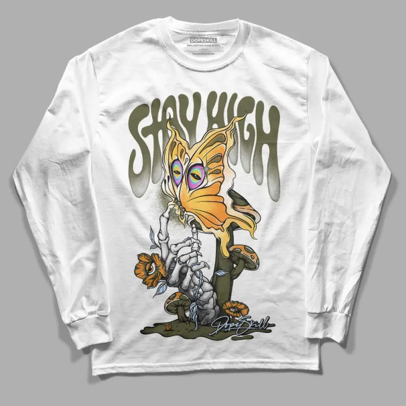 Olive 5s DopeSkill Long Sleeve T-Shirt Stay High Graphic sold by DopeSkill