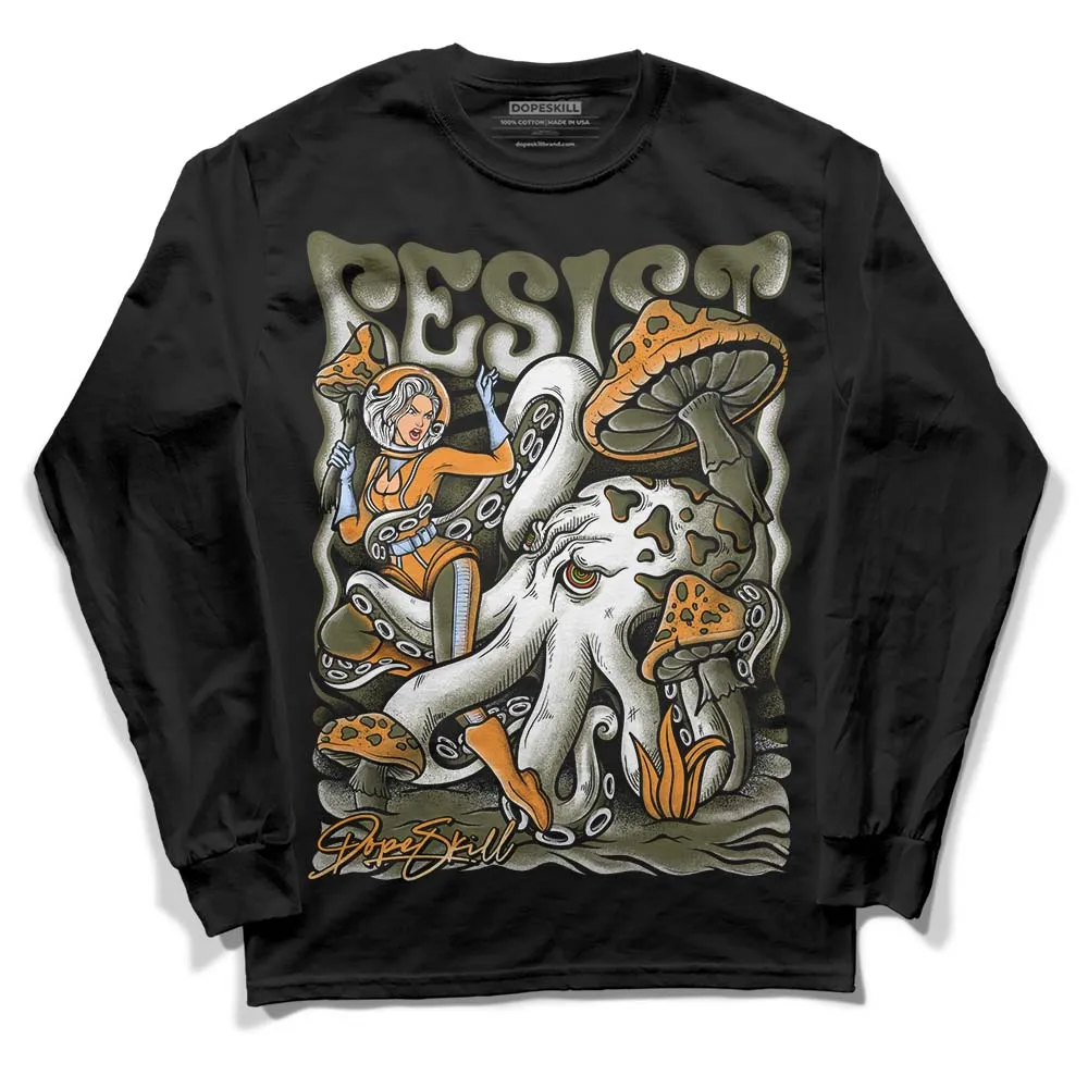 Olive 5s DopeSkill Long Sleeve T-Shirt Resist Graphic sold by DopeSkill product image thumbnail 2