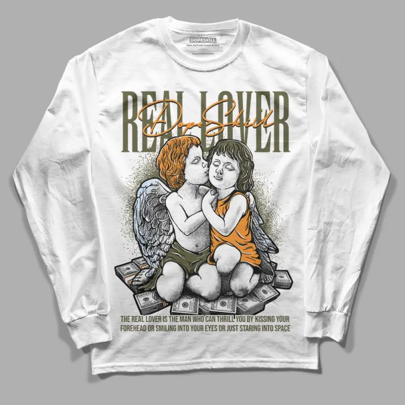 Olive 5s DopeSkill Long Sleeve T-Shirt Real Lover Graphic sold by DopeSkill