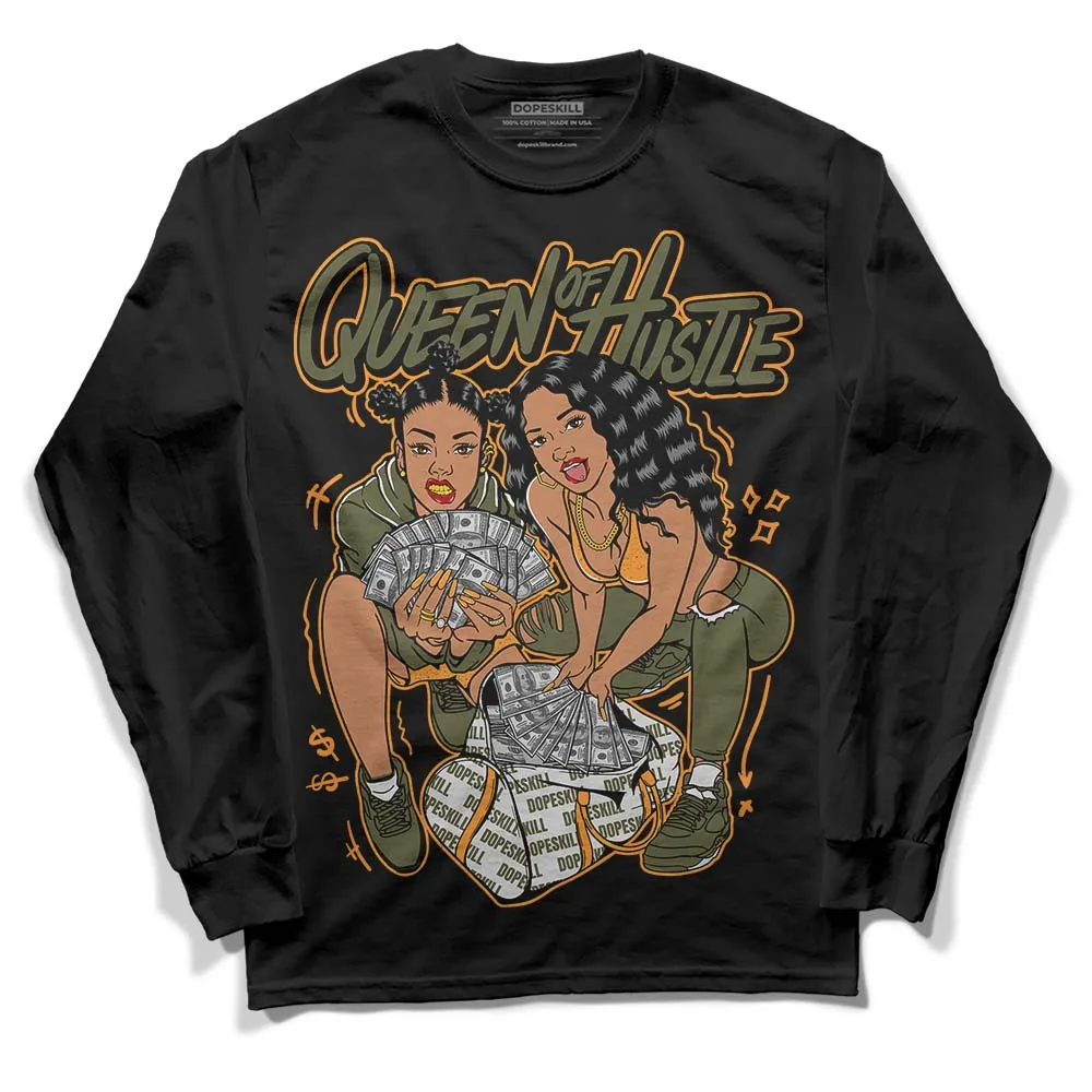 Olive 5s DopeSkill Long Sleeve T-Shirt Queen Of Hustle Graphic sold by DopeSkill product image thumbnail 2