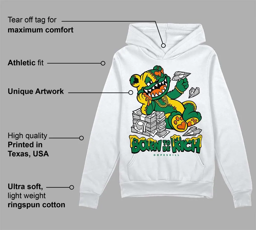Green Collection DopeSkill Hoodie Sweatshirt Born To Be Rich Graphic sold by DopeSkill product image thumbnail 3