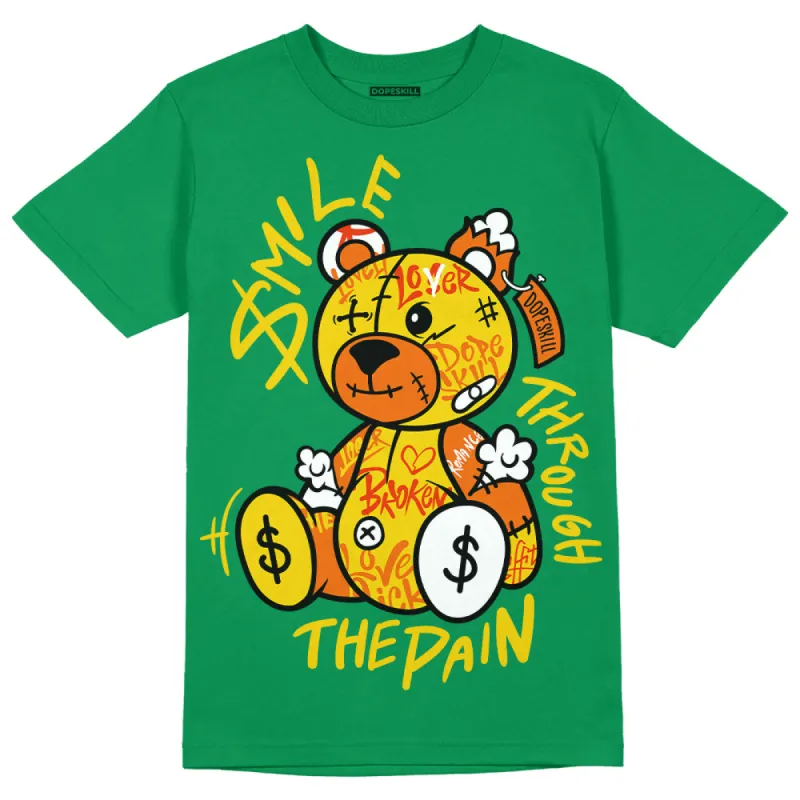 Green Collection DopeSkill Green T-shirt Smile Through The Pain Graphic sold by DopeSkill