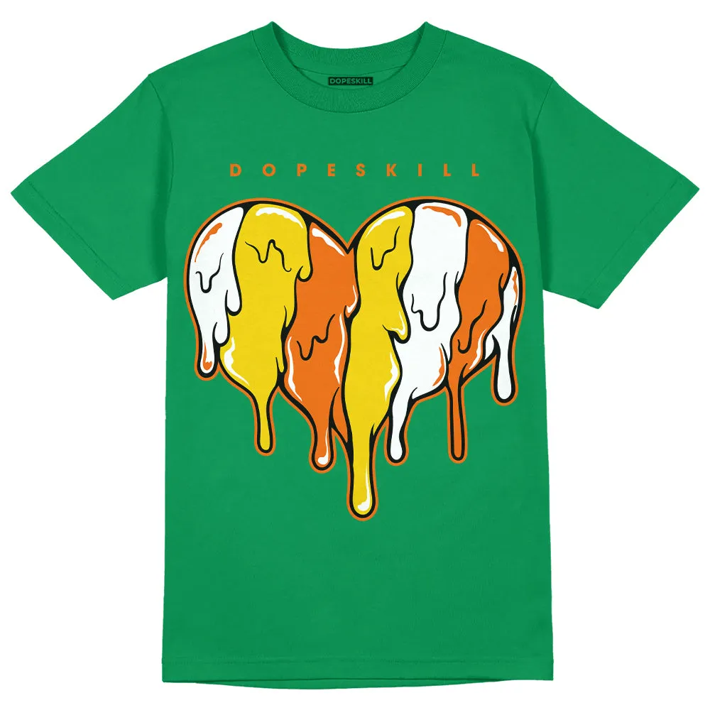 Green Collection DopeSkill Green T-shirt Slime Drip Heart Graphic sold by DopeSkill