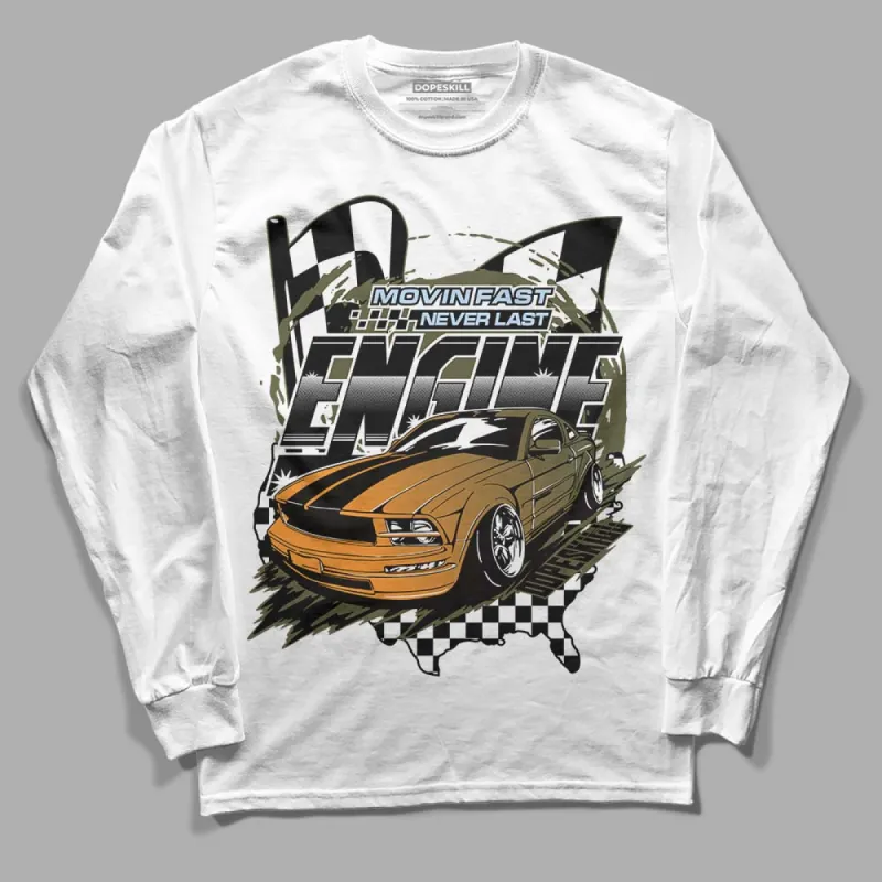 Olive 5s DopeSkill Long Sleeve T-Shirt ENGINE Tshirt Graphic sold by DopeSkill