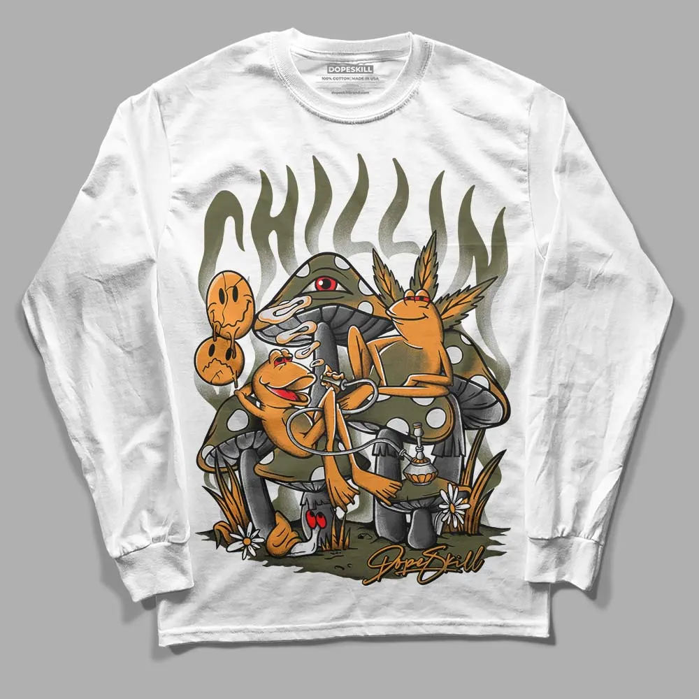 Olive 5s DopeSkill Long Sleeve T-Shirt Chillin Graphic sold by DopeSkill
