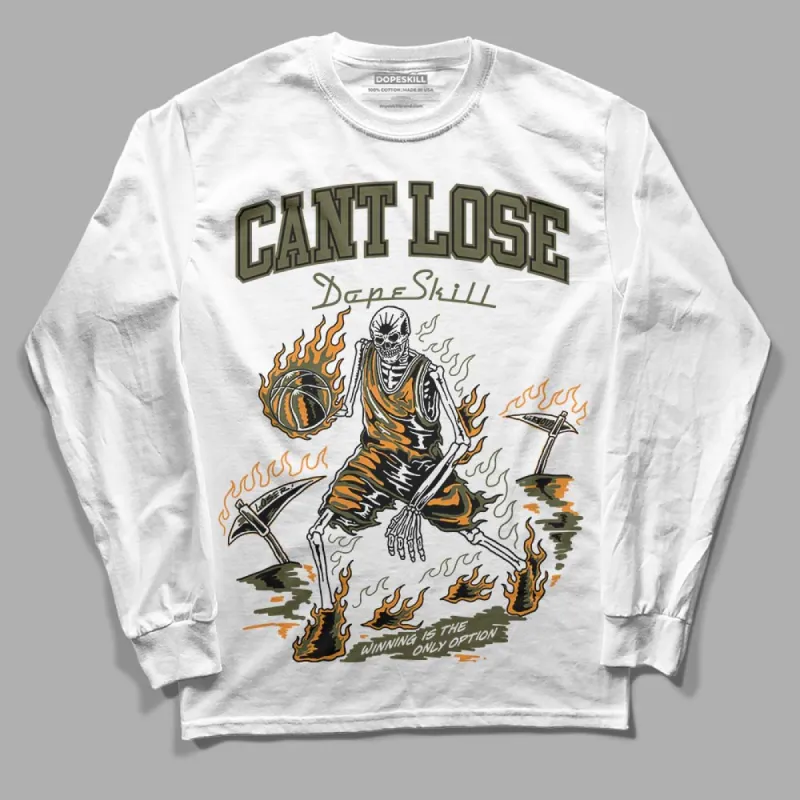 Olive 5s DopeSkill Long Sleeve T-Shirt Cant Lose Graphic sold by DopeSkill