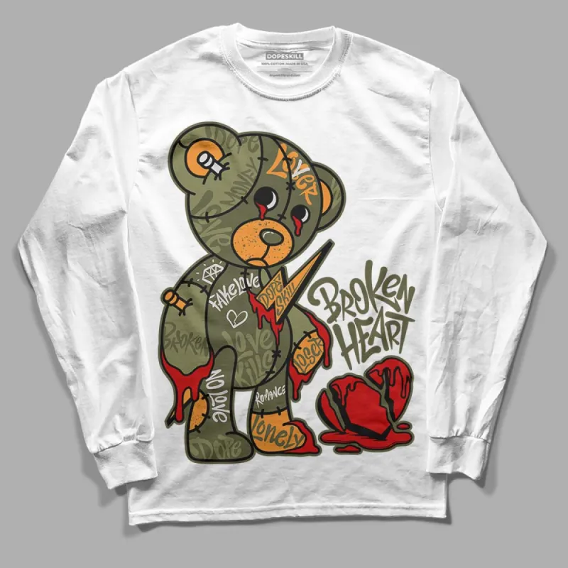 Olive 5s DopeSkill Long Sleeve T-Shirt Broken Heart Graphic sold by DopeSkill
