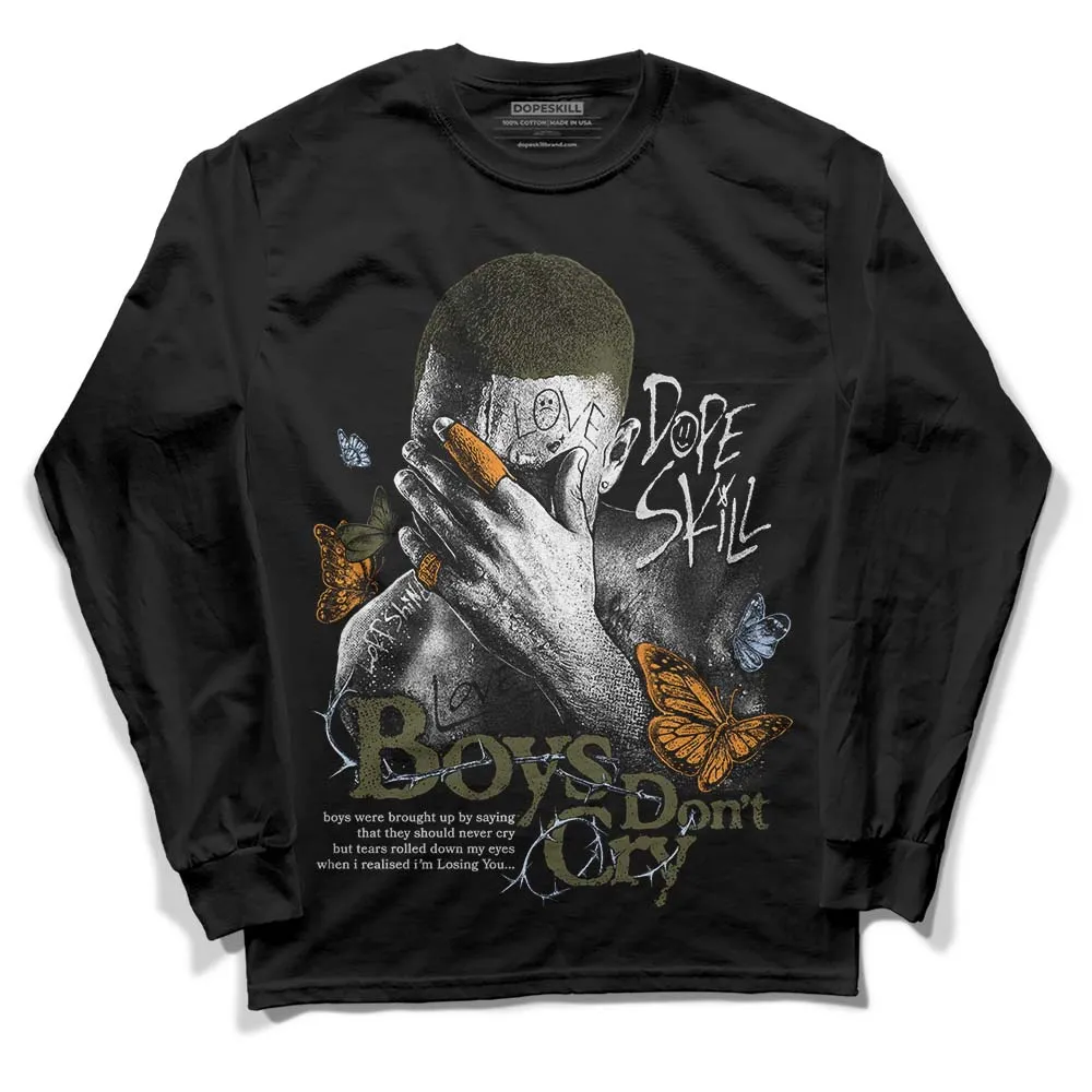 Olive 5s DopeSkill Long Sleeve T-Shirt Boys Don't Cry Graphic sold by DopeSkill product image thumbnail 2