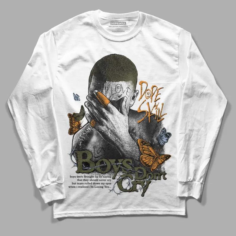 Olive 5s DopeSkill Long Sleeve T-Shirt Boys Don't Cry Graphic sold by DopeSkill