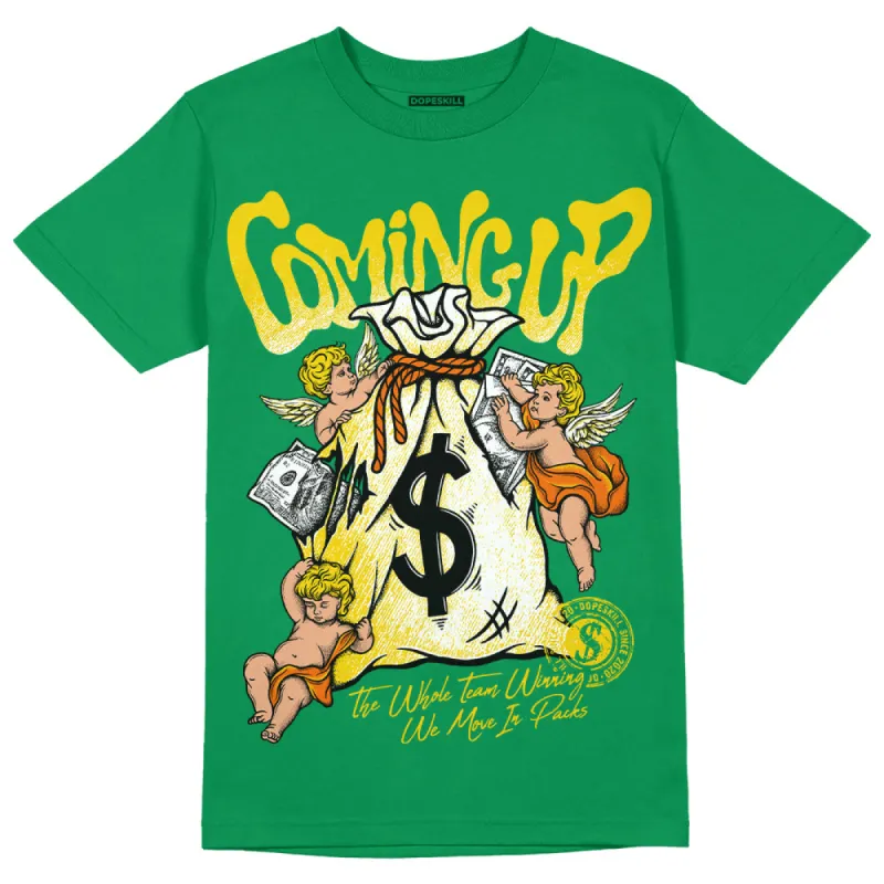 Green Collection DopeSkill Green T-shirt Money Bag Coming Up Graphic made by DopeSkill