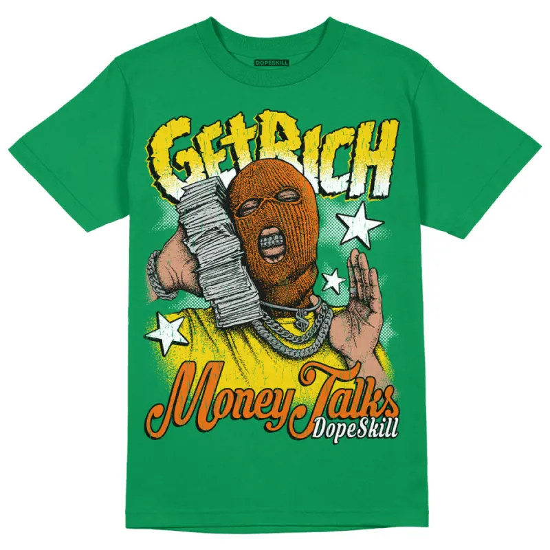 Green Collection DopeSkill Green T-shirt Get Rich Graphic sold by DopeSkill