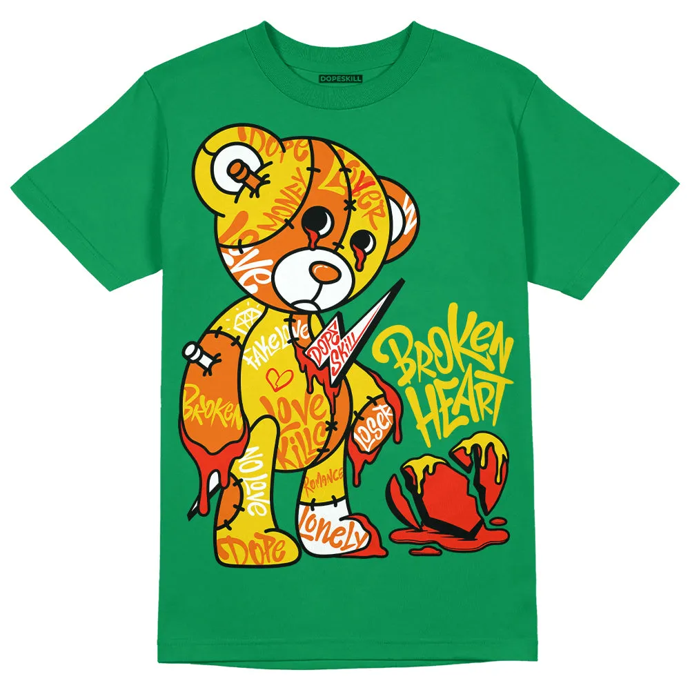 Green Collection DopeSkill Green T-shirt Broken Heart Graphic sold by DopeSkill