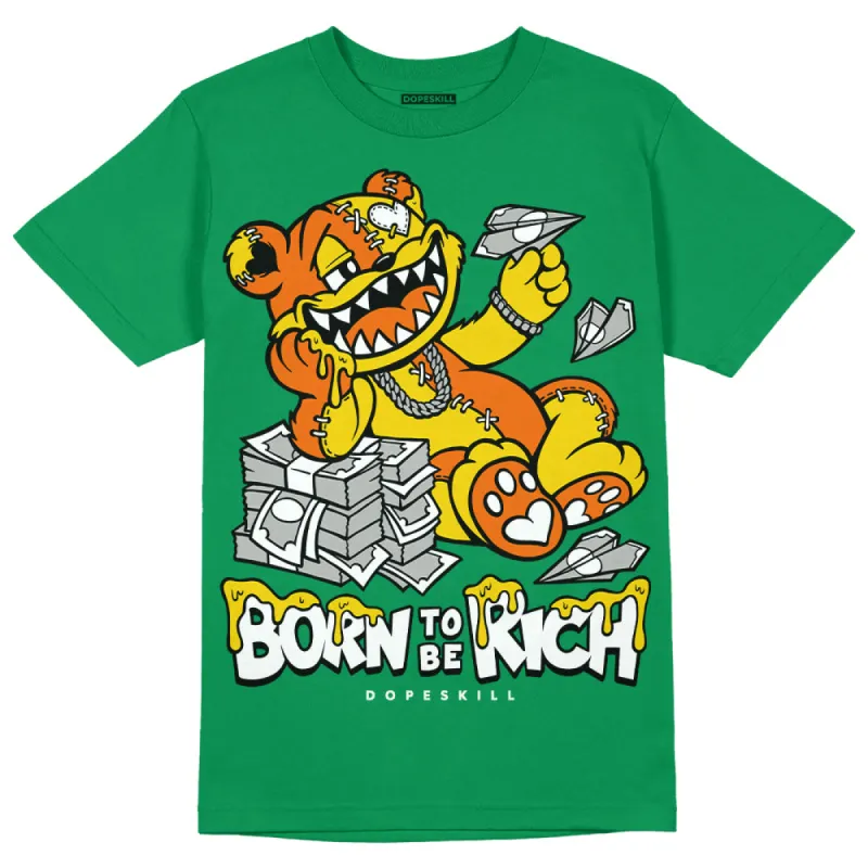Green Collection DopeSkill Green T-shirt Born To Be Rich Graphic sold by DopeSkill