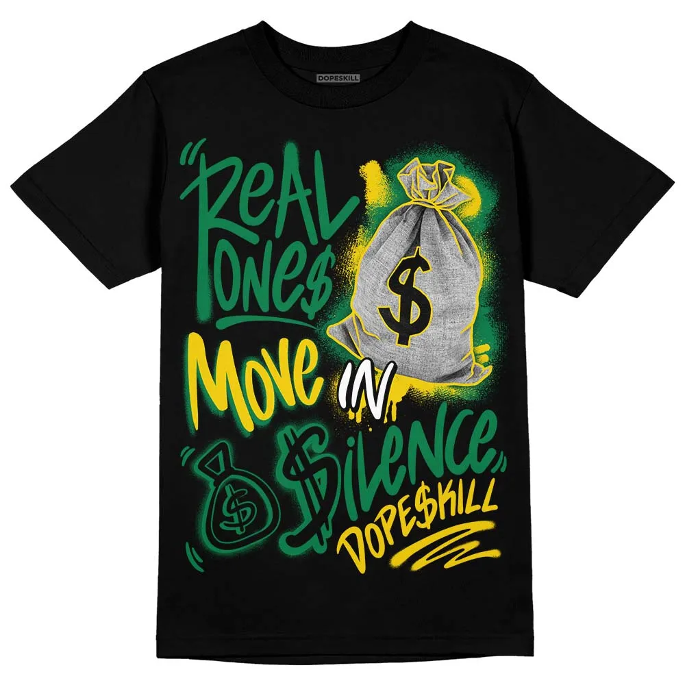 Green Collection DopeSkill T-Shirt Real Ones Move In Silence Graphic sold by DopeSkill product image thumbnail 2