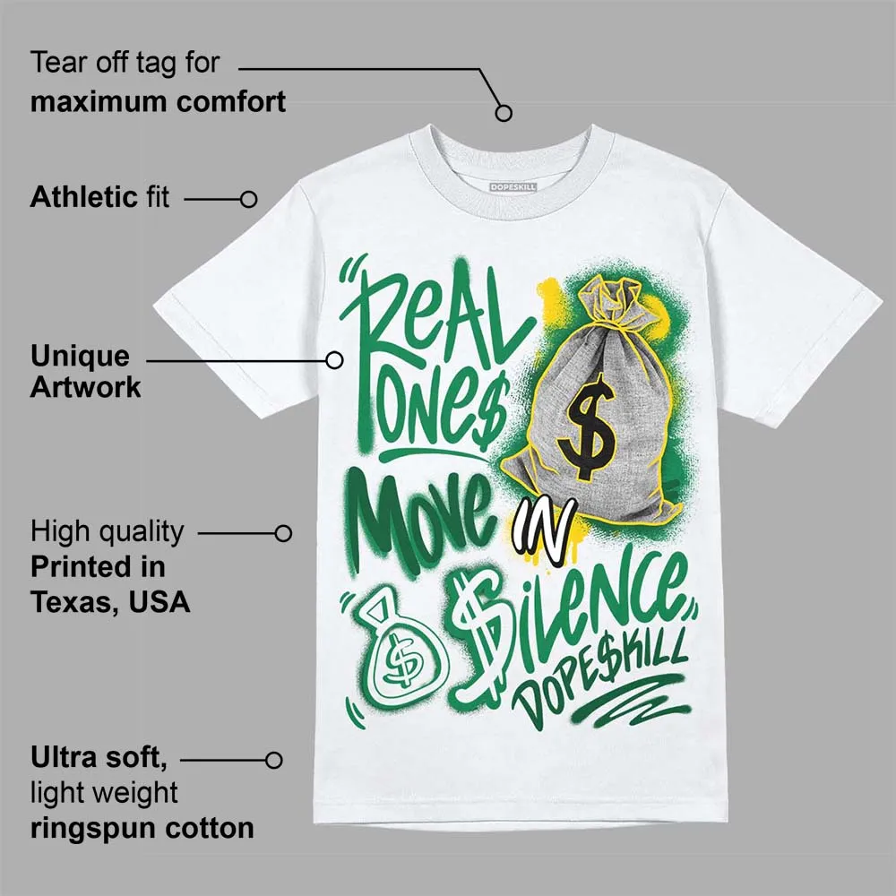 Green Collection DopeSkill T-Shirt Real Ones Move In Silence Graphic sold by DopeSkill product image thumbnail 3