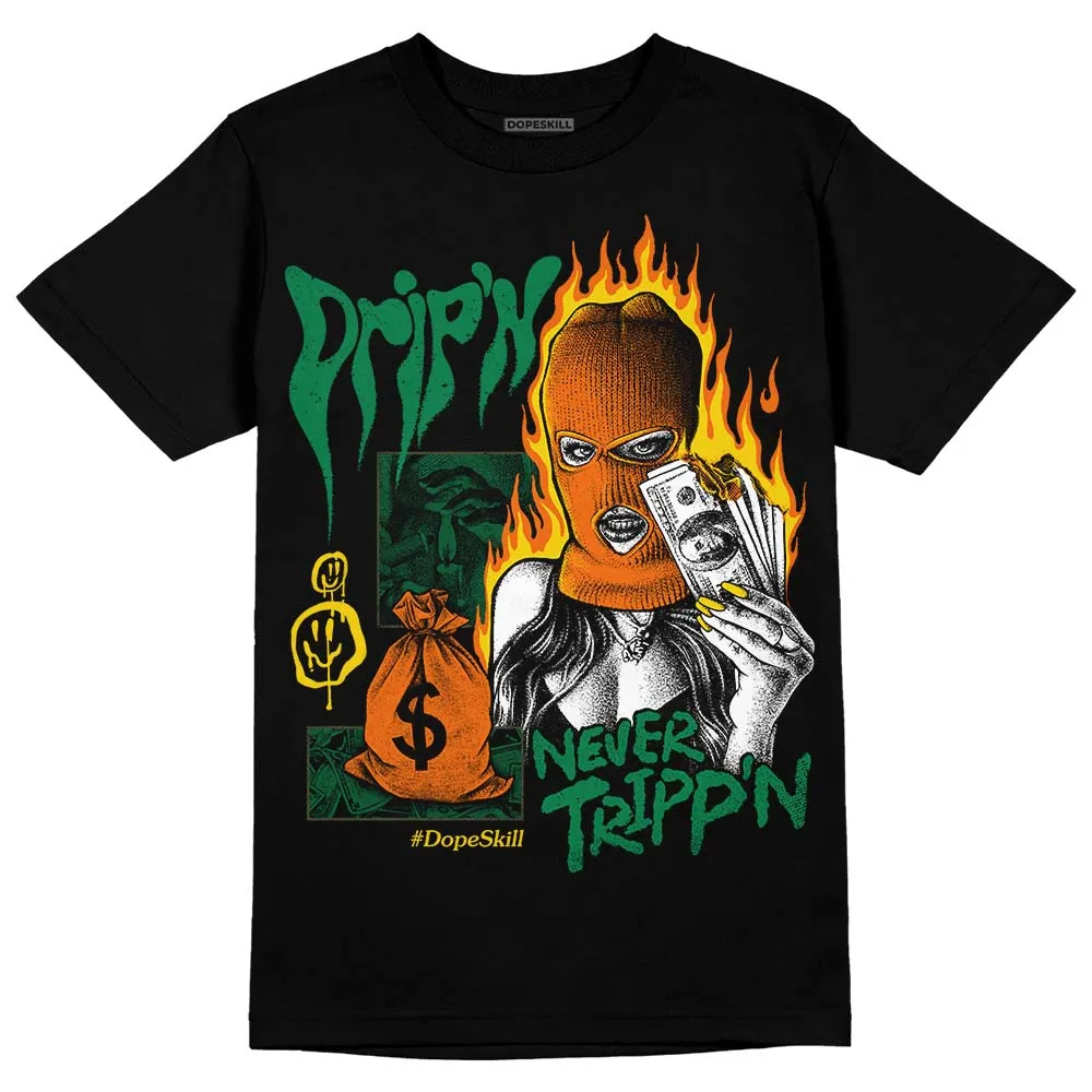 Green Collection DopeSkill T-Shirt Drip'n Never Tripp'n Graphic sold by DopeSkill product image thumbnail 2