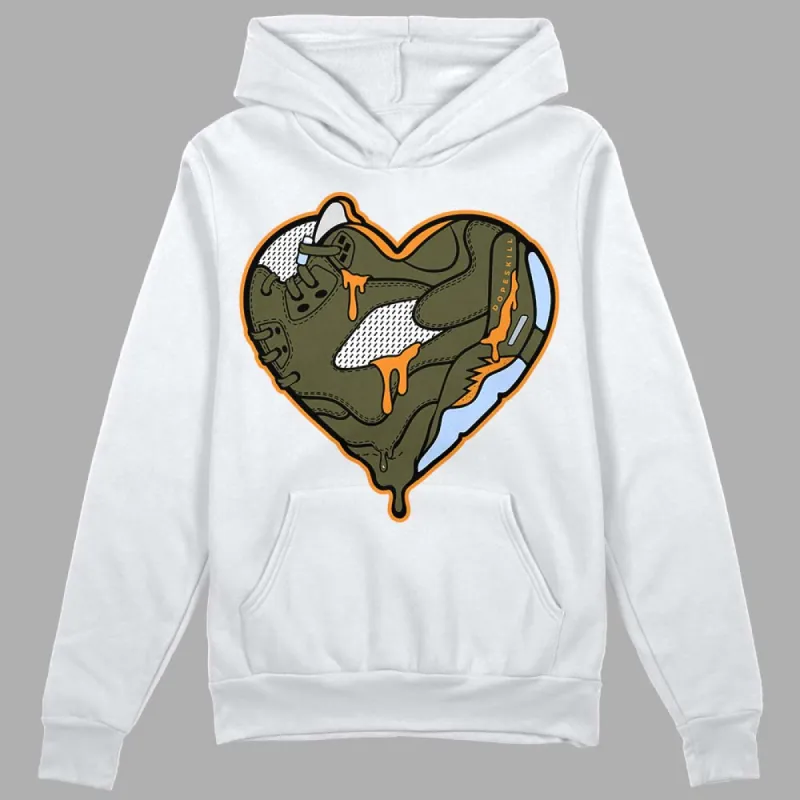 Olive 5s DopeSkill Hoodie Sweatshirt Heart Jordan 5 Graphic sold by DopeSkill