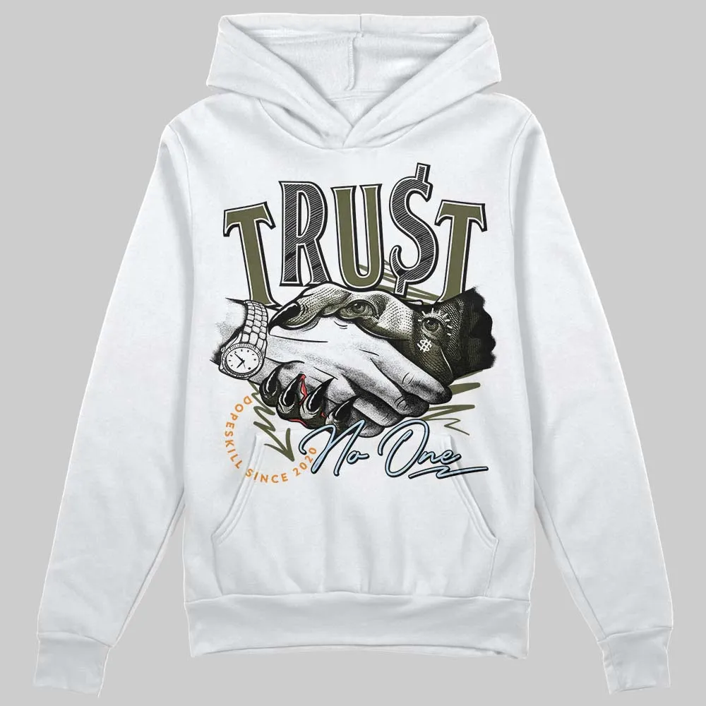 Olive 5s DopeSkill Hoodie Sweatshirt Trust No One Graphic sold by DopeSkill