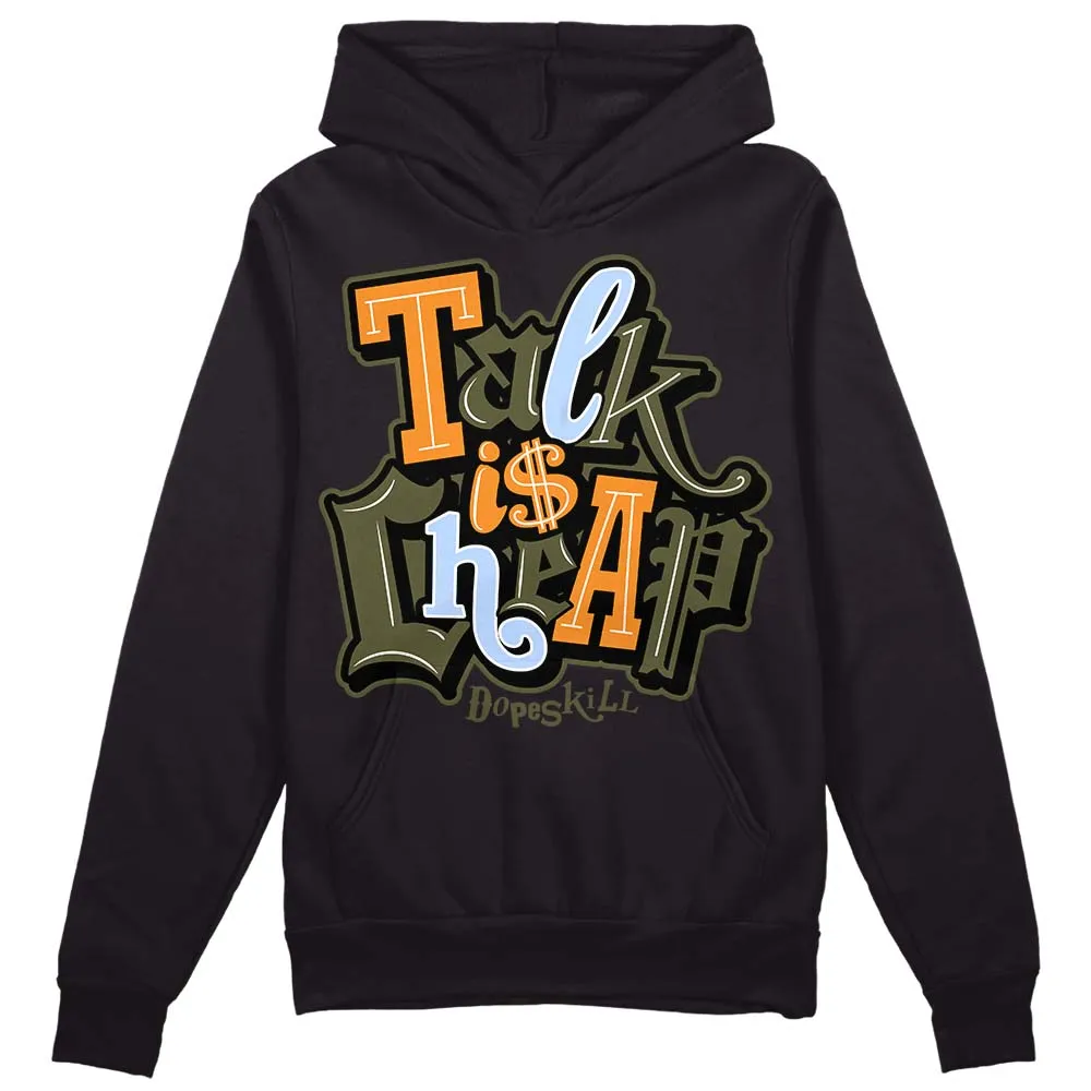 Olive 5s DopeSkill Hoodie Sweatshirt Talk Is Chip Graphic sold by DopeSkill product image thumbnail 2