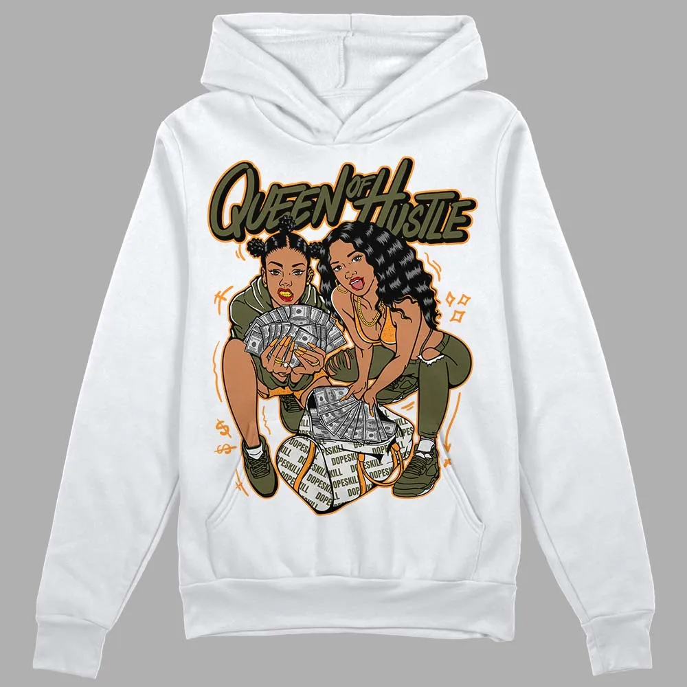 Olive 5s DopeSkill Hoodie Sweatshirt Queen Of Hustle Graphic sold by DopeSkill