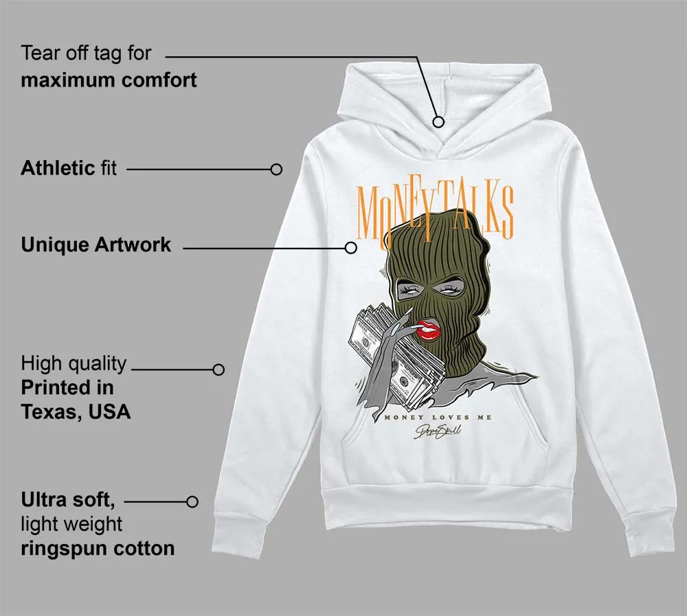Olive 5s DopeSkill Hoodie Sweatshirt Money Talks Graphic sold by DopeSkill product image thumbnail 3