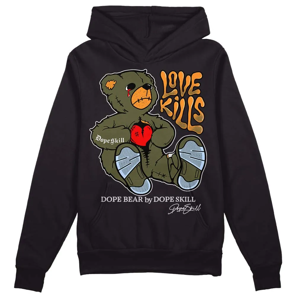 Olive 5s DopeSkill Hoodie Sweatshirt Love Kills Graphic sold by DopeSkill product image thumbnail 2