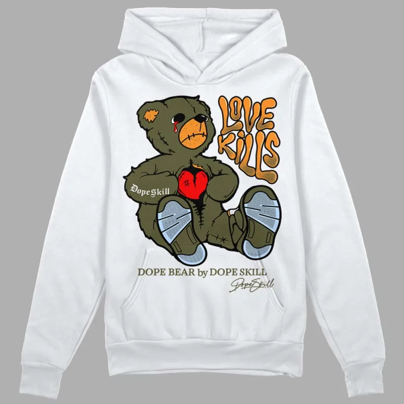 Olive 5s DopeSkill Hoodie Sweatshirt Love Kills Graphic sold by DopeSkill