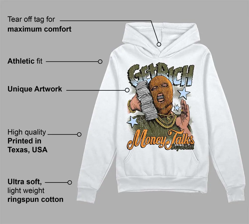 Olive 5s DopeSkill Hoodie Sweatshirt Get Rich Graphic sold by DopeSkill product image thumbnail 3