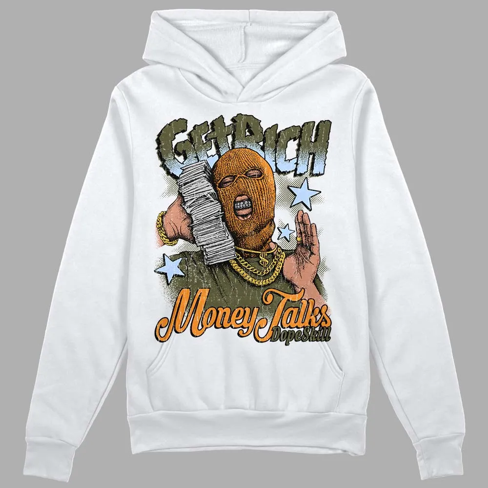 Olive 5s DopeSkill Hoodie Sweatshirt Get Rich Graphic sold by DopeSkill