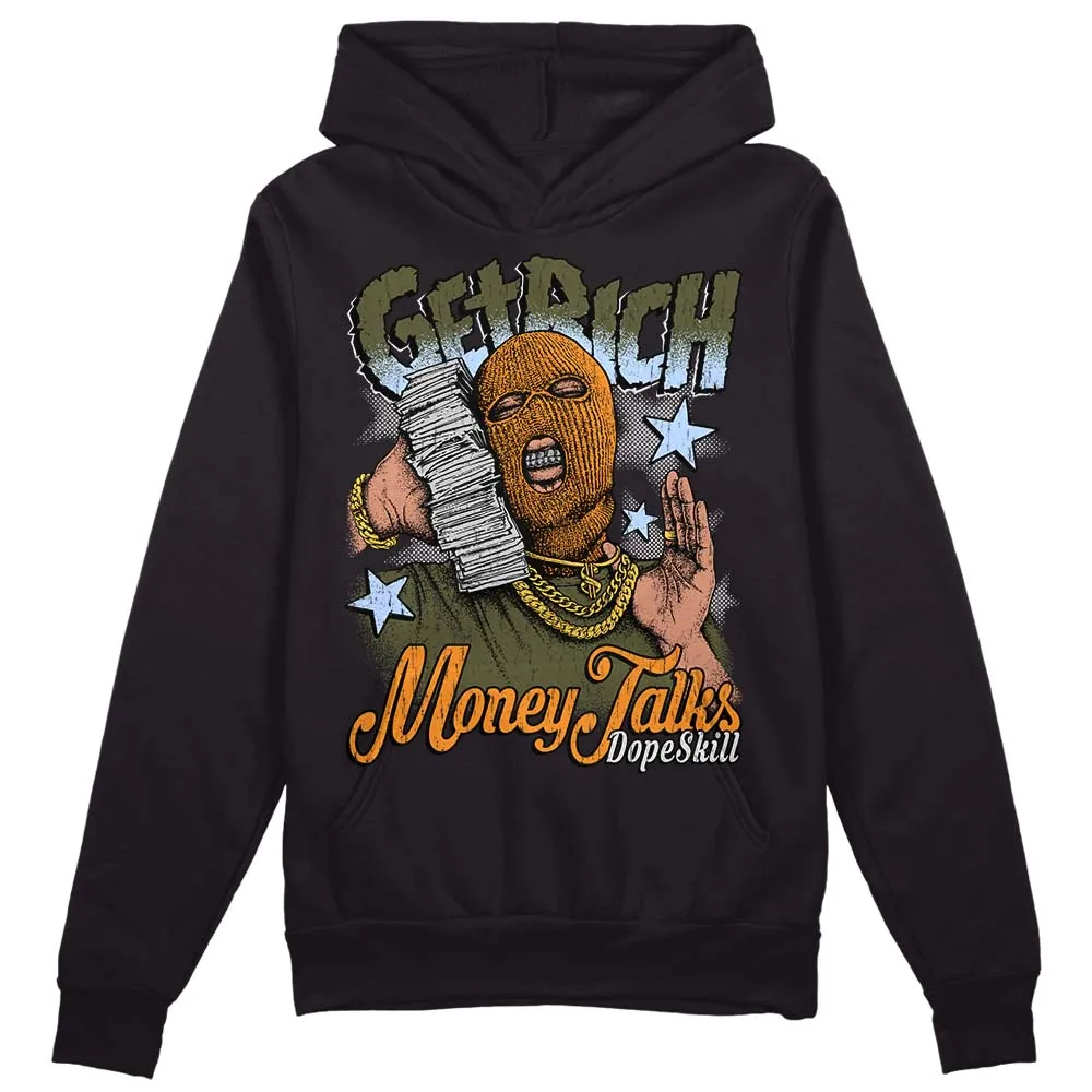 Olive 5s DopeSkill Hoodie Sweatshirt Get Rich Graphic sold by DopeSkill product image thumbnail 2