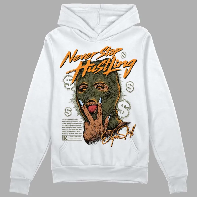 Olive 5s DopeSkill Hoodie Sweatshirt Never Stop Hustling Graphic sold by DopeSkill