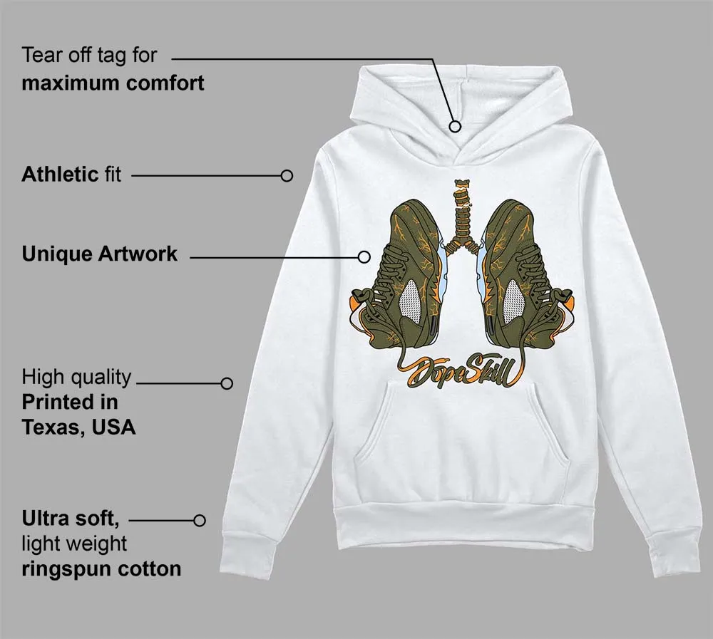 Olive 5s DopeSkill Hoodie Sweatshirt Breathe Graphic sold by DopeSkill product image thumbnail 3