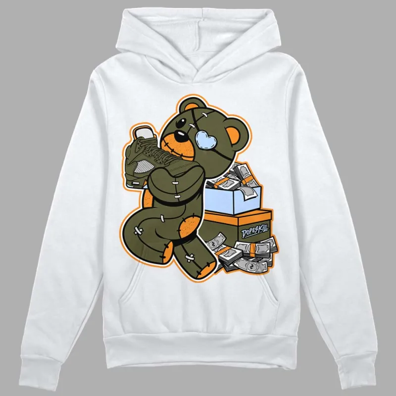 Olive 5s DopeSkill Hoodie Sweatshirt Bear Steals Sneaker Graphic sold by DopeSkill
