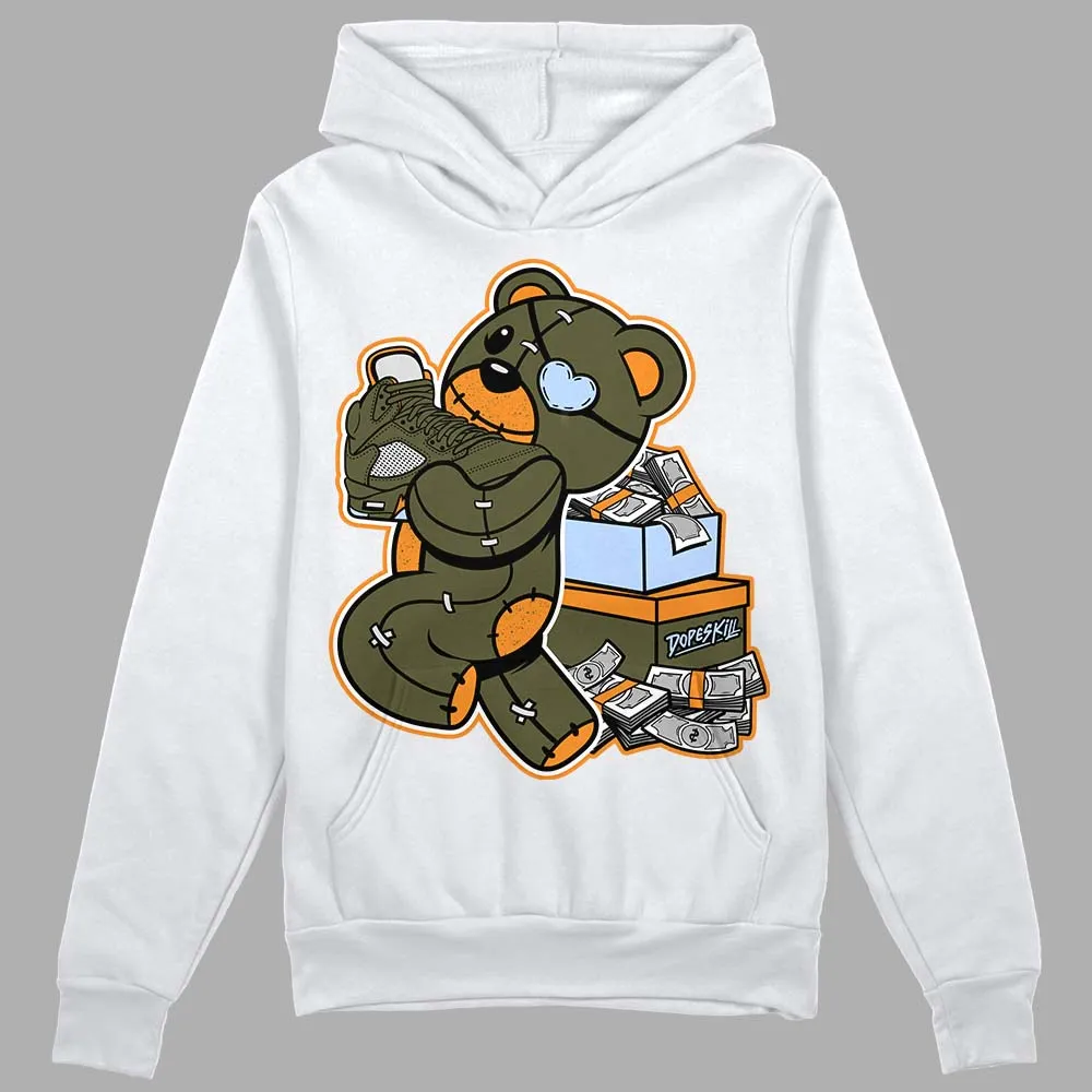 Olive 5s DopeSkill Hoodie Sweatshirt Bear Steals Sneaker Graphic sold by DopeSkill
