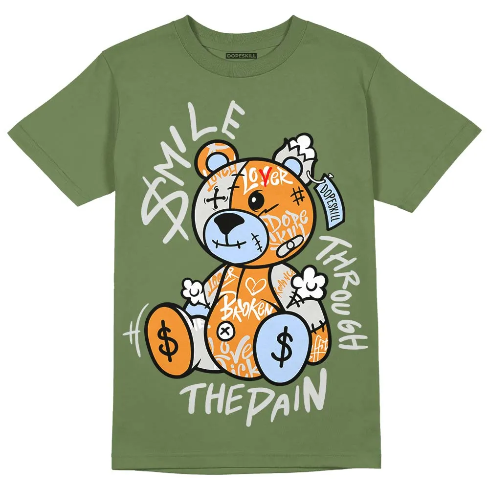 Olive 5s DopeSkill Olive T-shirt Smile Through The Pain Graphic sold by DopeSkill