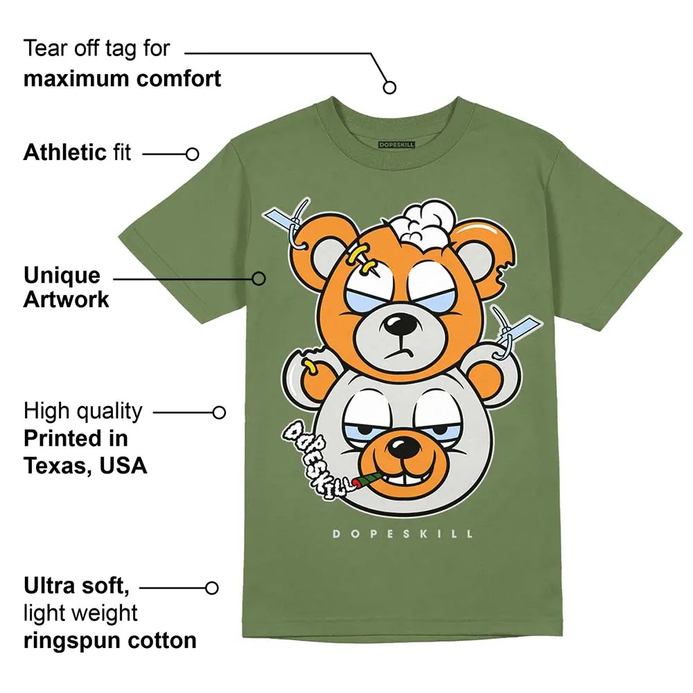 Olive 5s DopeSkill Olive T-shirt New Double Bear Graphic sold by DopeSkill product image thumbnail 2