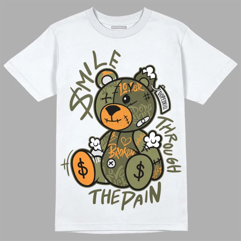Olive 5s DopeSkill T-Shirt Smile Through The Pain Graphic sold by DopeSkill