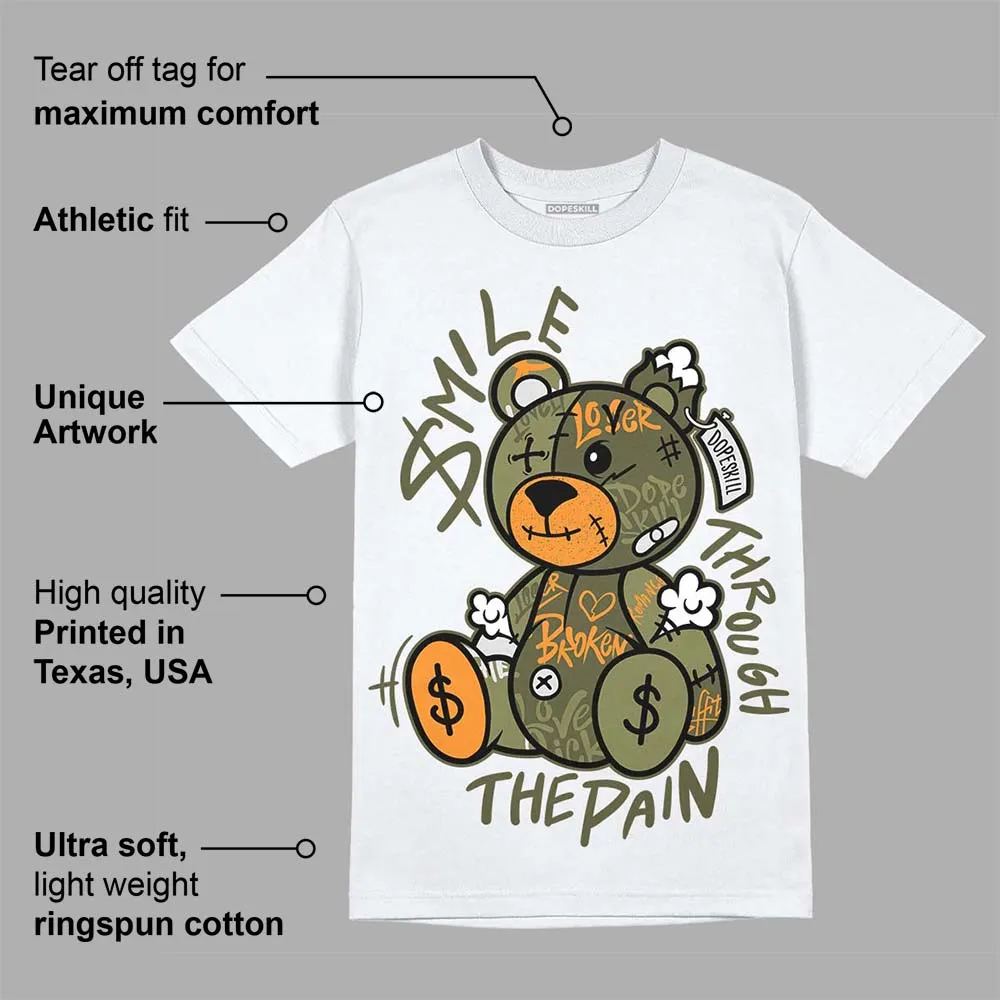 Olive 5s DopeSkill T-Shirt Smile Through The Pain Graphic sold by DopeSkill product image thumbnail 3