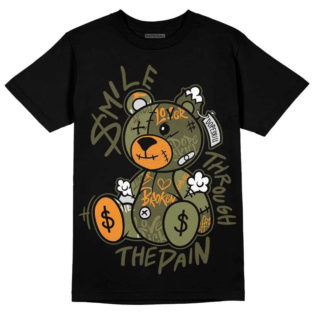Olive 5s DopeSkill T-Shirt Smile Through The Pain Graphic sold by DopeSkill product image thumbnail 2